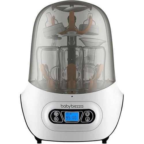 Baby Brezza Baby Bottle Sterilizer and Dryer Machine – Electric Steam Sterilization - Universal Fit - Pacifiers, Glass, Plastic, and Newborn Feeding Bottles