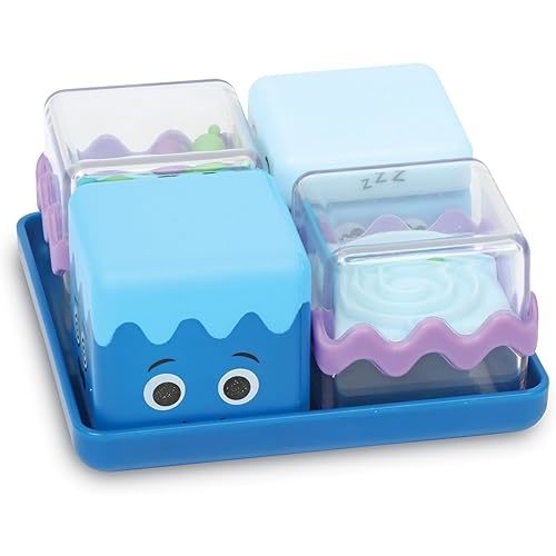 Learning Resources Cool Down Cubes Sensory Fidget Set - Calming Corner Activities for Kids, Social Emotional Regulation Learning Skills, Toddlers Fine Motor Toys, Birthday Gifts for Boys and Girls