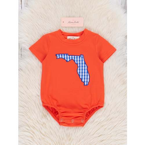 Florida Embroidered Gingham Bubble