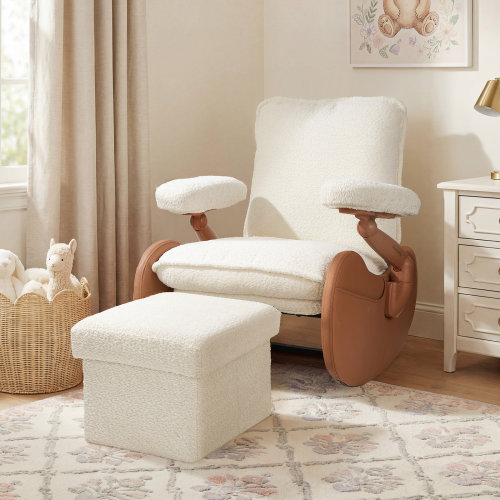 MAMAZING Lullacloud Nursery Rocking Chair Glider For Breastfeeding & Reviews | Wayfair