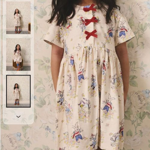 Buy Cream Cath Kidston Bow Dress (3mths-7yrs) from Next USA