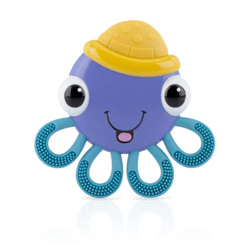 Nuby Vibe-eez Vibrating Octopus Teething Toy for Babies
