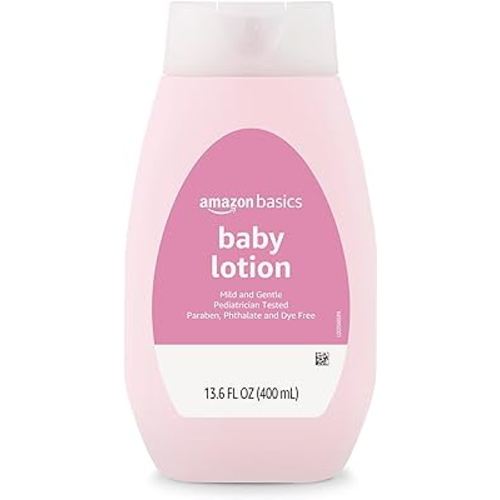 Amazon Basics Baby Lotion, Mild & Gentle, Lightly Scented, 13.6 Fl Oz (Pack of 1) (Previously Solimo)