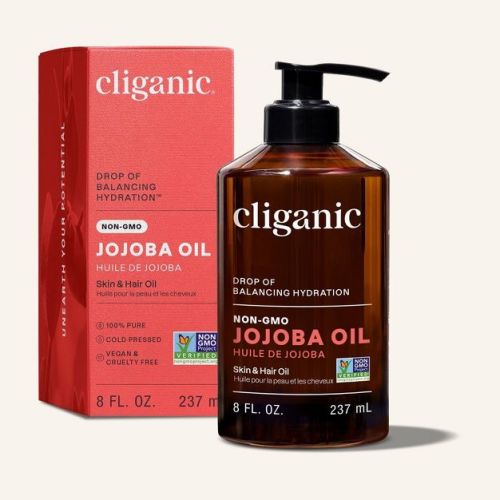 Cliganic Non-GMO Jojoba Oil, 8oz