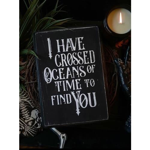 Dracula Wood Sign, Goth Love Plaque, Dark Home Decor