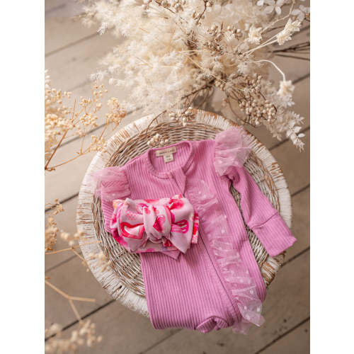 Baby Headwrap - Oh My Heart Topknot - Pink – Before & Ever