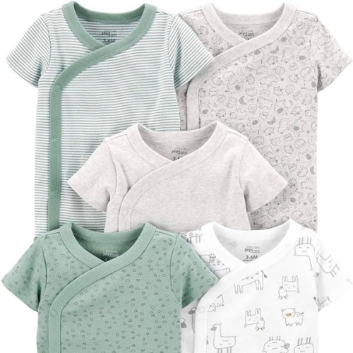 Simple Joys by Carter's Unisex Baby 5-pack Side Snap Short-sleeve Bodysuit