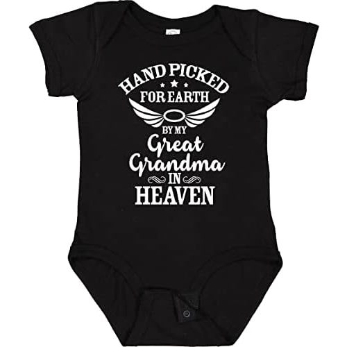 inktastic Handpicked for Earth By My Great Grandma in Heaven Baby Bodysuit