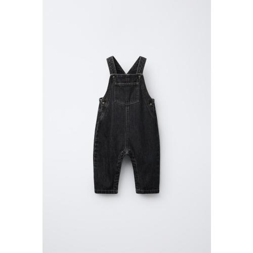 LONG DENIM OVERALLS - Black | ZARA United States