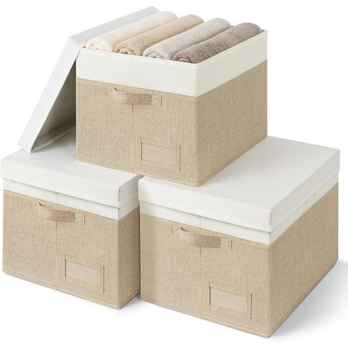 GRANNY SAYS Storage Bins with Lids, Decorative Storage Boxes with Lids