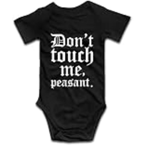DOQOSESHY Don't Touch Me Peasant-Baby Outfit Boys Girls Romper Short Sleeve/Sleeveless/Long Sleeve Bodysuit