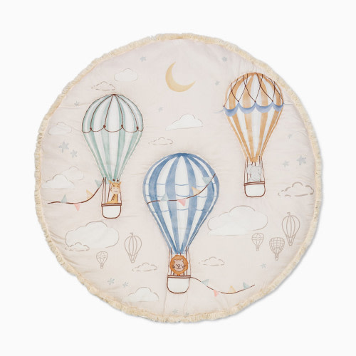 Crane Baby Cotton Quilted Playmat - Skye Hot Air Balloon