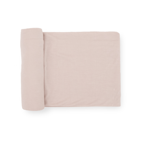 Stretch Knit Swaddle Blanket - Soft Blush