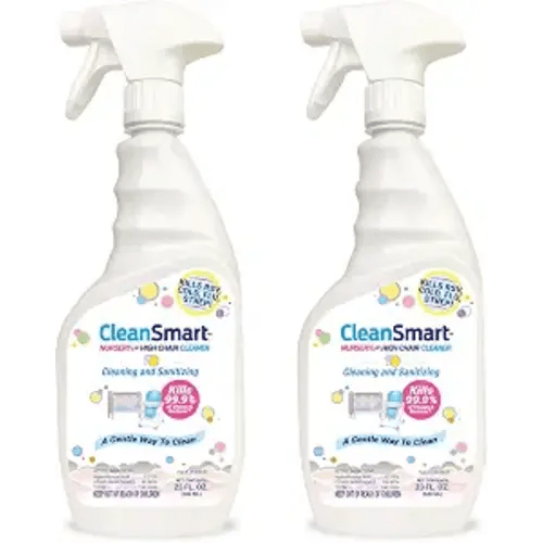 CleanSmart Nursery & High Chair Cleaner, Hypochlorous Acid, 23 oz (2 pack)