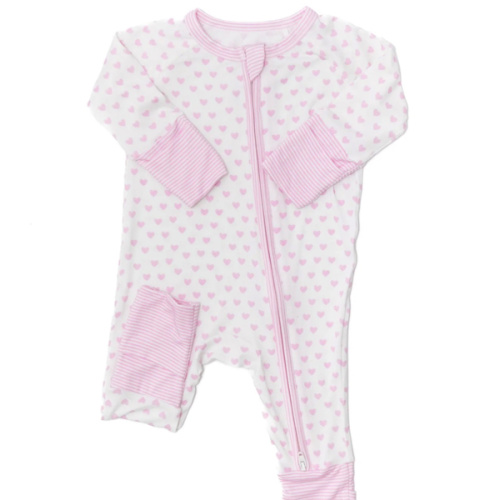 Hearts & Stripes Sleep Romper