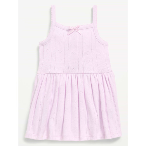 Pointelle-Knit Bodysuit Dress for Baby