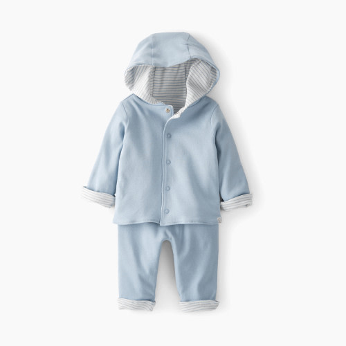 Carter's Little Planet Reversible Organic Cotton Rib 2 Piece Set - Blue, 12M
