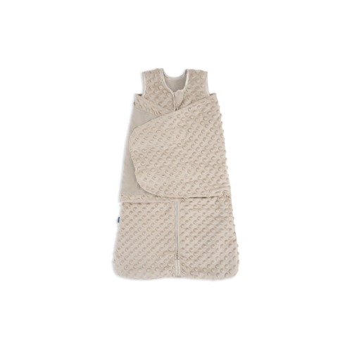 Plush Dots Velboa 3.0 TOG Sleepsack Swaddle, 3-Way Adjustable Wearable Blanket, Small