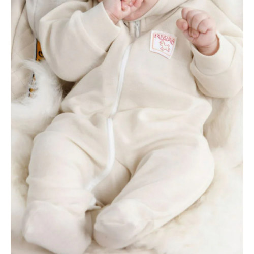 Ruskovilla Wool Baby Body Suit with Feet
