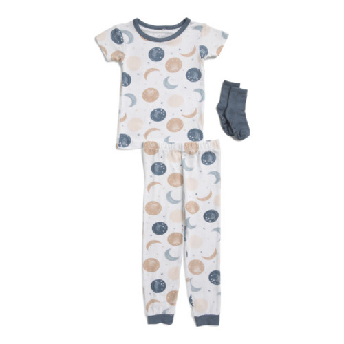 Infant Boys 2pc Super Soft Moon Print Pajama Set | Baby Boys (0-24m) | Marshalls