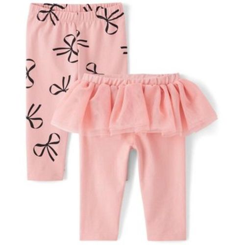 The Children's Place Baby Girls Bow Tutu Leggings 2-Pack Pink 0-3 M