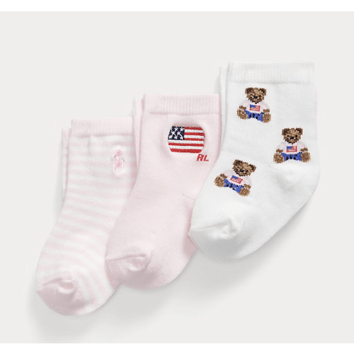 Polo Bear Crew Sock 3-Pack Set