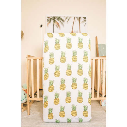 Pineapple Crib Sheet