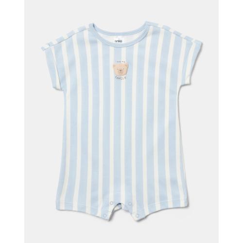 Cotton Short Sleeve Print Romper - Kmart