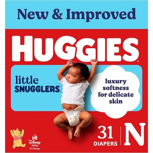 Huggies Little Snugglers Newborn Diapers, 84 Count