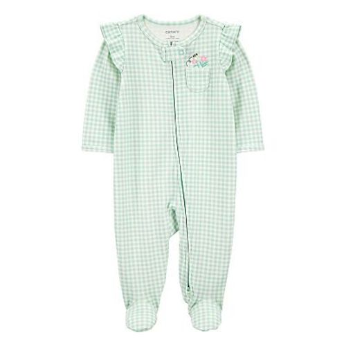 Baby Girl Carter's Gingham 2-Way Zip Sleep & Play Pajamas