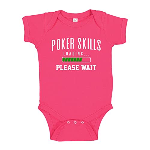 Poker Skills Loading Baby Bodysuit One Piece Or Toddler T-Shirt Funny Poker Baby Clothes