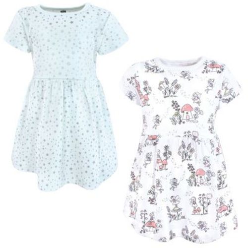 Hudson Baby Infant and Toddler Girls Cotton Dresses, Garden Fairies