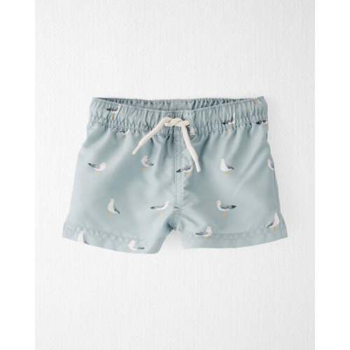 Baby Boy Recycled Seagull-Print Swim Trunks - Little Planet | Carter's