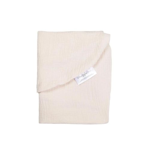 snuggle me Baby Lounger Muslin Cover, 100% Organic Cotton Newborn Lounger Cover, Soft and Breathable Baby Nest Slipcover for Boys Girls - Natural