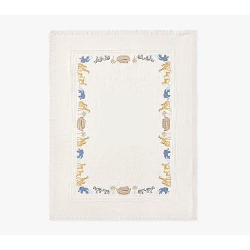 Noahs Ark Pointelle Baby Blanket , Multi
