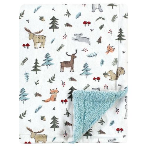 Hudson Baby Plush Blanket, Woodland Friends, One Size