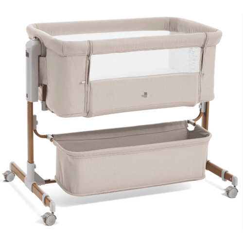 Angelbliss 3-in-1 Baby Bassinet & Bedside Sleeper, 6-Height Adjustable Rocking Crib for Newborns with Storage Basket