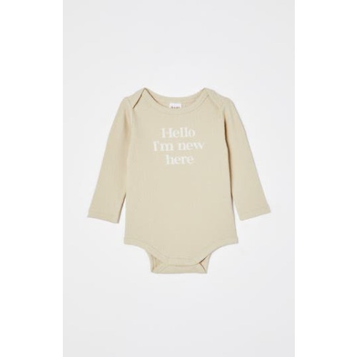 Organic Pointelle Long Sleeve Bubbysuit, 3-6M