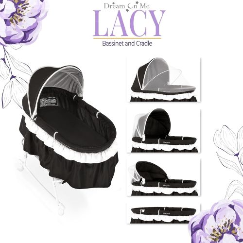 Dream On Me Lacy Portable 2 in 1 Bassinet and Cradle