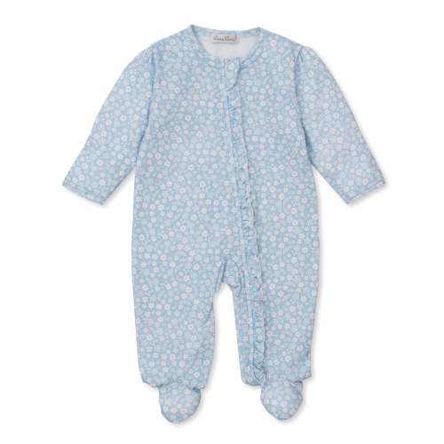 Fall in Bloom Blue Zip Footie