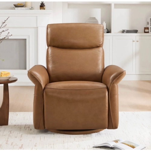 Vinca Power Swivel Nursery Glider Recliner with Power Lumbar & Headrest