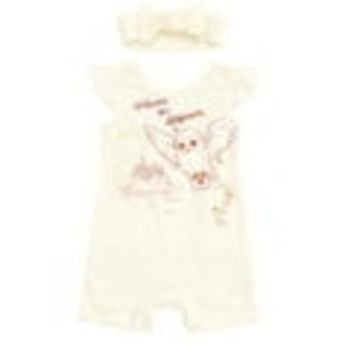 Harry Potter Hedwig Owl Newborn Baby Girls French Terry Romper and Headband White 6-9 Months