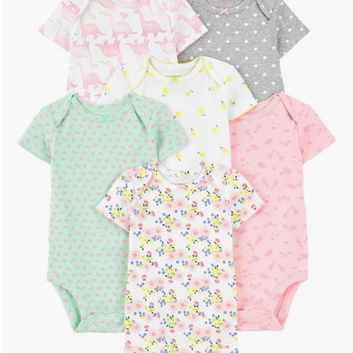Simple Joys by Carter's Baby-Girls 6-Pack Short-Sleeve Bodysuit