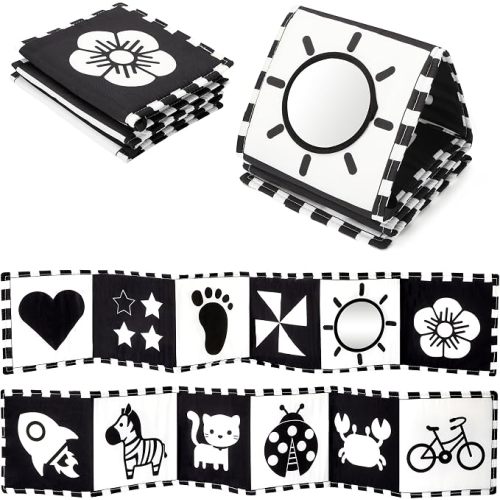 URMYWO Black and White Baby Toy, Tummy Time High Contrast Newborn Toys