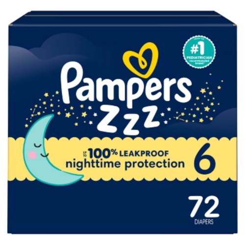 Swaddlers Overnight Diapers with All Night Protection, Blankie Soft Cover & Wetness Indicator, Size 3 (16-28 lbs), 116 Count