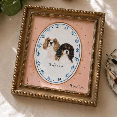 Mini Custom Watercolor Pet Portrait,Dog Portraits from Photos,Dog Portraits From Photos,Pet Painting