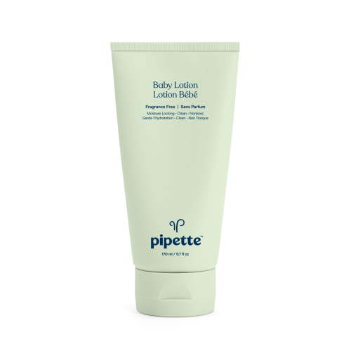 Pipette Hydrating Baby Lotion, Fragrance Free and Safe for Sensitive Skin, 5.7 fl oz