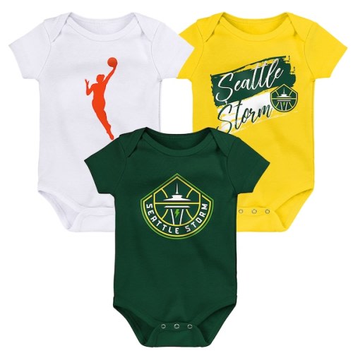 Newborn Seattle Storm  Outerstuff Destiny 3-Piece Creeper Set