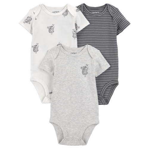 Carter's Child of Mine Baby Boy Bodysuit, 3-Pack, Sizes Preemie-18 Months