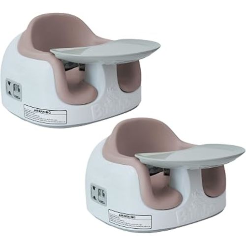 Bumbo 2 Pack 3-in-1 Multi-Seat with Tray, 6 to 36 Mos., Breige/Sonoran Rose